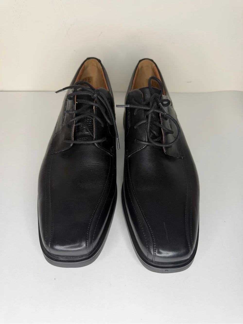 clarks unstructured mens Oxfords Dress Shoes Size 46 US 12W Black Leather
